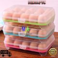 PROMO (BISA COD) Kotak Telur Portablel / Egg Box / Tempat Penyimpanan Telur Serbaguna / Box Telor 15 Lubang. 