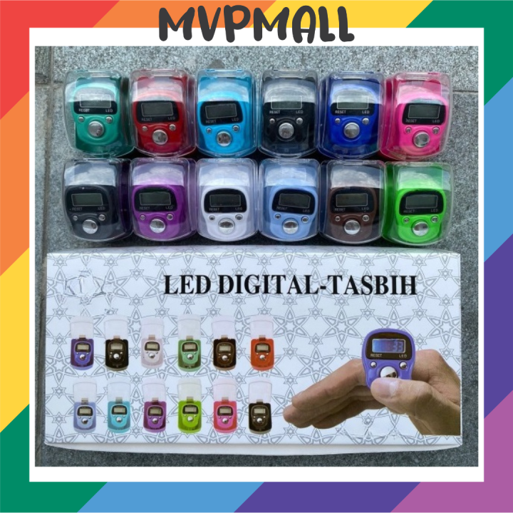 [BISA COD] Tasbih Digital LED Finger Counter Alat Hitung Digital Zikir ...