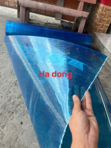 ( Khổ cao 1m hoặc 1.2m x dài 1m và dày 4zem )Tôn nhựa phẳng lấy ánh sáng che nắng chắn mưa