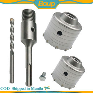 SDS PLUS 30 35mm Concrete Hole Saw Cutter Electric Hollow Core Drill Bit 200mm Shank Extension Tail Rod For Cement Brick Stone