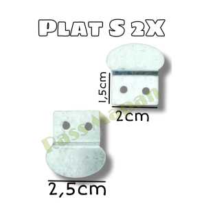 10PCS Plat Untuk Klem Kaca S 2x S 1x Untuk Kaca Dan Kayu