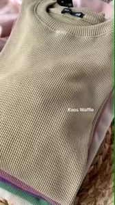 kaos polos cewek/ kaos wafle / panjang cewek cantik/ panjang polos/ kaos distro murah