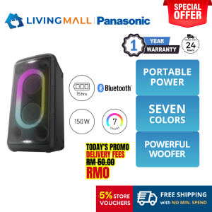 [𝐅𝐑𝐄𝐄 𝐃𝐄𝐋𝐈𝐕𝐄𝐑𝐘] PANASONIC SC-BMAX10 AUDIO BUILT-IN RECHARGEABLE BATTERY POWERFUL SOUND SC-BMAX10WWK