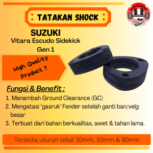 Lift Kit Support Shock Karet Tatakan Support Shockbreaker Depan Suzuki Vitara Escudo Sidekick Gen 1