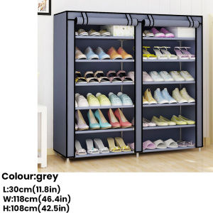 6/10 Layer Shoe Rack Organizer Shelf Storage Rackand Fabric Stackable Waterproof ShoesRack