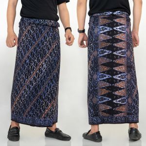 Sarung Batik Cap Bahan Rayon Premium Motif Kawung Parang Muslim Santri Pria Wanita Dewasa