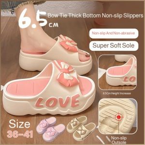 Summer Slippers Non-slip Outsole Slippers Thickened Sole Fashion Increase Height 65cm Soft Beautiful