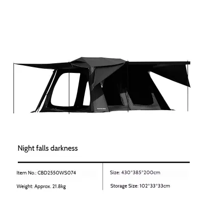 BLACKDOG Automatic Tent 13X Fast Automatic Cabin Style Tent Outdoor Camping Rainproof Family Camp Tour Tent