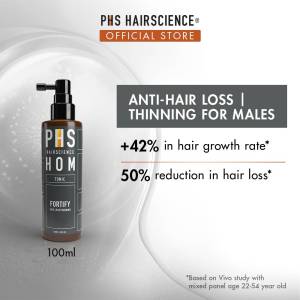 PHS HAIRSCIENCE HOM Fortify Tonic | Male Anti Hair Loss | Promotes Hair Growth & Reduce Hair Fall