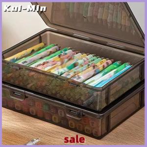 Kui-Min 1Pc Document Organizer Box Household Certificate File A4 Box Important Information Registration Book Dust Proof Storage Case