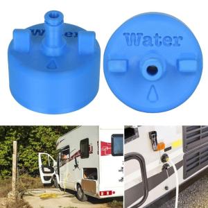 อะแดปเตอร์ถังน้ำ RVs กันรั่วทางเข้าน้ำขั้วต่อฝาถังน้ำมันสำหรับการเชื่อมต่อสายยางอิสระ55มม.