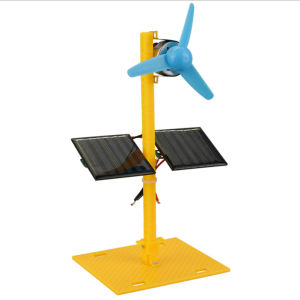 Students manual technology small production creative invention Double solar fan scientific small production DIY materials