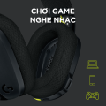 Tai nghe game không dây Bluetooth và Lighspeed Logitech G435 – Mic ảo tích hợp, nhẹ, tương thích PC, Điện thoại, PS4, PS5. 