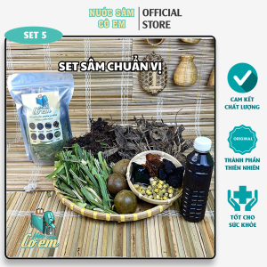 Tặng Lục Vị - Combo 5 Set nước sâm chuẩn vị nước sâm Cô Em thảo mộc thanh nhiệt - mỗi set nấu 10L nước