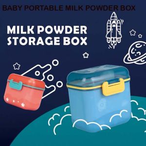 Baby milk powder air tight container with spoon and fork milk powder storage box