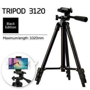 High Quality ST - 666 Aluminum Alloy Tripod Stand with Phone Holder Portable Lightweight 360 Degree Tripod Stand