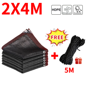 Anti-UV Shade Net Black Sunshade Cloth for Garden Plants Pool Camping Awning Car Cover