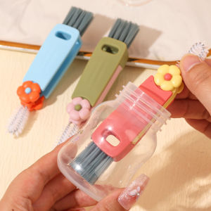 3 in 1 Multipurpose Flower Bottle Brush Lid Cleaning Tool Baby Bottle Cup Brush