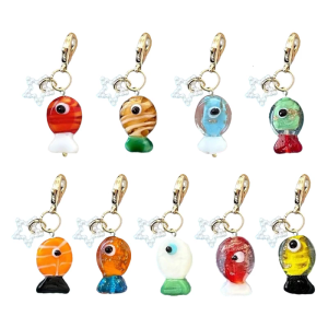 Hình cá mịn đồ treo móc khóa trang sức Túi treo độc đáo cho sử dụng thường nhật phụ kiện phong cách giản dị