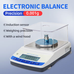 Digital Precision Scale 500G 0.001G Laboratory Electronic Balance Backlight Display Jewelry Scale Weight Scale 100-240V