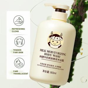 Whitening Milk Body Wash Lotion 800ml Smooth No Damage Brightening Shower Gel Face Whitening Sabun Badan Mandi