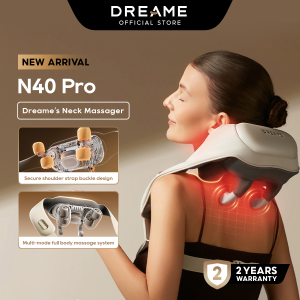 Dreame N40 Pro Neck & Shoulder Massager 6D Bionic Massage System Heat Therapy Voice Prompt 6 Modes