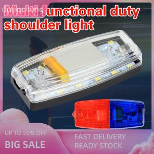 dongcheng ไฟเตือนไหล่ LED สีแดงสีฟ้าสำหรับตำรวจไฟเตือนความปลอดภัยของคนงานไฟแฟลชสัญญาณเตือนไฟกระพริบ