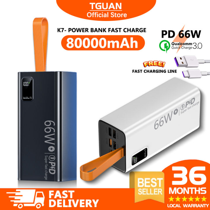 TGUAN Powerbank fast charging original PD66W for iphone type c With