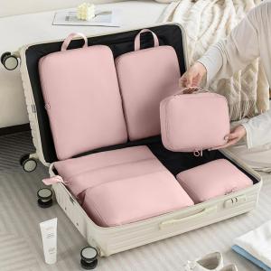 🔥SG stock🔥6in1 Travel Organizer Storage Bags Foldable Waterproof Resealable Luggage Storage Bag Pouch Set