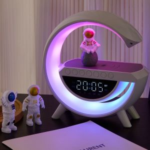  Bluetooth speaker volume control alarm clock ambient lighting multi-functional desk lamp night light birthday gift for boys speaker