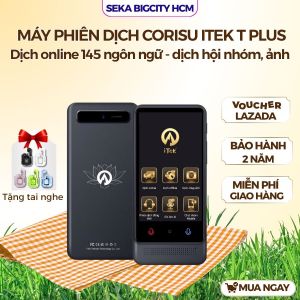 Máy phiên dịch ngôn ngữ SEKA CORISU ITEK T PLUS 2025 dịch giao tiếp 2 chiều dịch online 145 ngôn ngữ dịch hội thảo hội họp