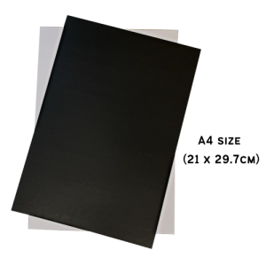 [1 Pcs] Black Mounting Board A3 / A4 Size