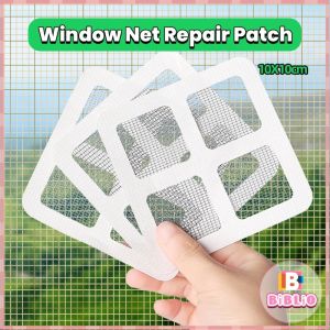 BIBLIO Window Screen Repair Self-adhesive Tapes Anti-insect Door Window Mosquito Screen Net Repair 10*10cm