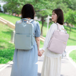 MINGKE Laptop Bag 13 14 15.6 inch Backpack Schoolbag for Women Slim Lightweight Preppy Shockproof Minimalist Teenager College Student