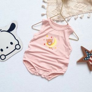 Body hè 3 lỗ BUNNY chất cotton lụa siêu mềm mát mịn cho bé 4-10kg-Form rộng