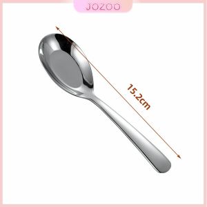 Jozoo High Quality Stainless Steel Soup Spoons Household Food Grade Dinner Teaspoons Hotel Tableware