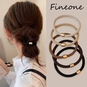 5pcs tóc không nối ban nhạc với đàn hồi cao Dây thun cột tóc dây buộc tóc cho phụ nữ đầu dây thừng