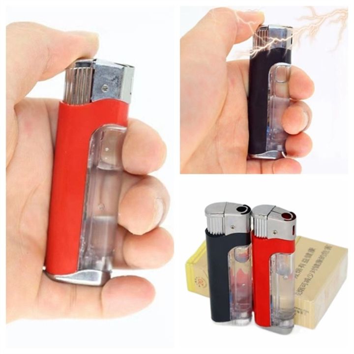 JECAE Gags Practical Jokes Electric Shock Lighter Shocking Toy Fake