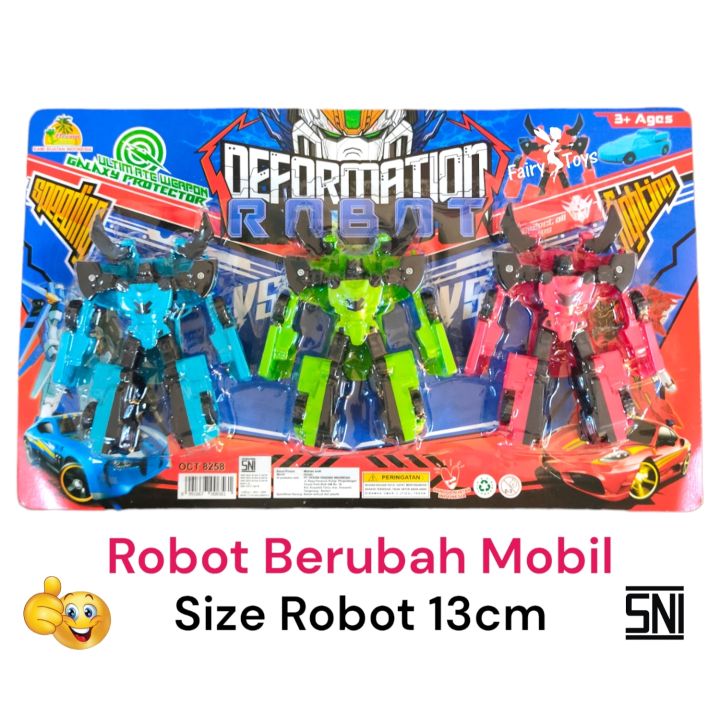 Mainan Robot Deformation isi 3pcs OCT 8258 Lazada Indonesia