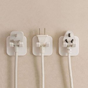 SIDSI พลาสติกทำจากพลาสติก ตะขอเสียบปลั๊กไฟ Punch-Free กาวในตัว ที่โกนหนวดมีดโกน อเนกประสงค์อเนกประสงค์ กันความชื้น ชั้นวางเครื่องโกนหนวด บ้านในบ้าน