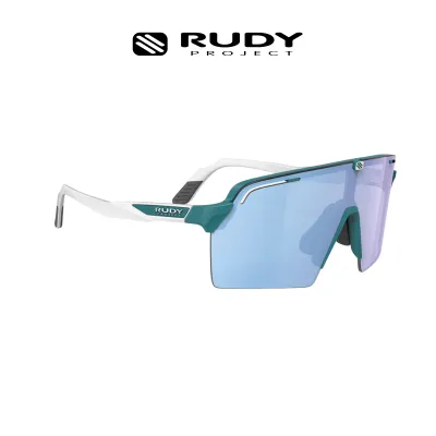 Rudy Project Spinshield Pro Sports Performance Eyewear Sunglasses – Teal Matte MLS Ice for Men and Women | UV Protection