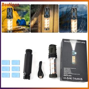 โคมไฟแคมป์ปิ้ง 3-in-1 กันยุง ชาร์จ USB สำหรับกิจกรรมกลางแจ้งและตั้งแคมป์กลางคืน