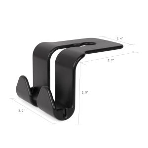 2 in 1 Car Headrest Hidden Hook with Phone Holder Car Seat Back Hanger Portable Storage Fastener Clip