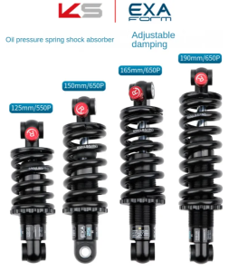 KS EXA Oil Pressure Spring Shock Bike parts Absorber Soft Tail Off road Mountain Bike Electric Scooter Shock Bike parts Absorber Rear Tank with Damping Bike parts