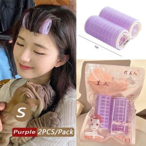 【Ready Stock】NEW 2PCS Air Bangs Curling Roller Self Grip Rollers hair roller  Hair Tail Buckle Inside Curler DIY Hair Curlers Hairdressing Clips