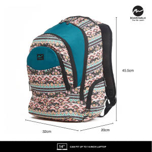 BOARDWALK MESSIE LADIES BACKPACK WITH ABSTRACT DESIGN