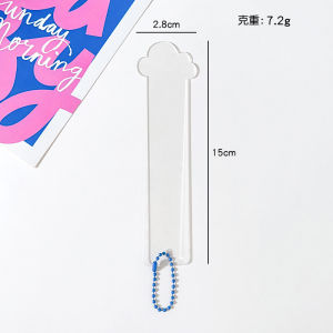 DIY Transparent Goo Card Bookmark Acrylic Bookmark Cute Handmade Special-shaped Blank Guka Gu Pan Pendant Student Homemade Bookmark
