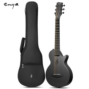 Enya Acoustic Guitar Nova Go Mini - Carbon Fiber Guitar 1/4 Size Travel Acustica Guitarra for Kids Adults Beginner for Party Birthday Christmas Guitar Gifts Set of Thickened Gig Bag Adjusting Wrench