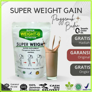 (BISA COD) SUPER WEIGHT GAIN - HERBAL PENGGEMUK BADAN KAPSUL PENAMBAH BERAT BADAN OBAT GEMUK BADAN