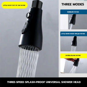 360° Rotatable Universal Faucet Extender 3-Speed Adjustable Sink Sprayer High Pressure Bathroom Kitchen Shower Washbasin Spray Head Faucet Bubbler Nozzle Water Tap Extend Adapter Filter Purifier